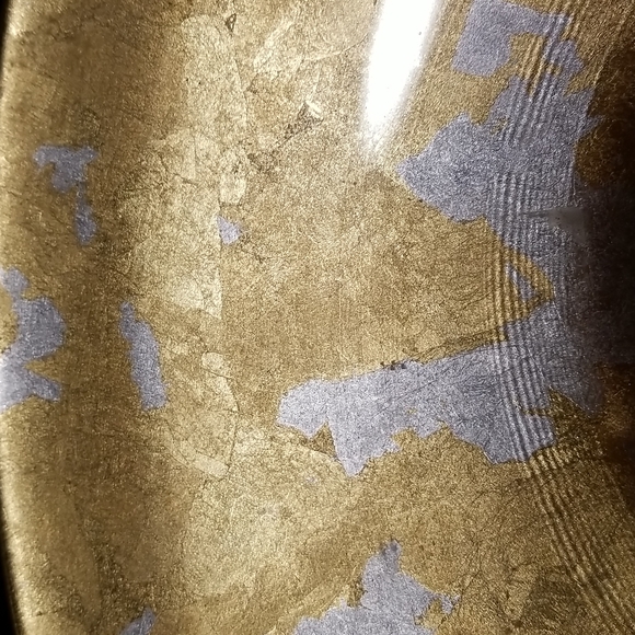 Oversized Handmade Artisan Gold Decorative Bowl - Picture 7 of 10